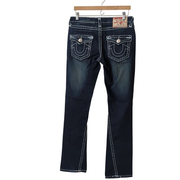 True Religion Womens Jeans 31 Made in USA Joey Super T Flap Pockets Retro Y2K - Picture 2 of 6